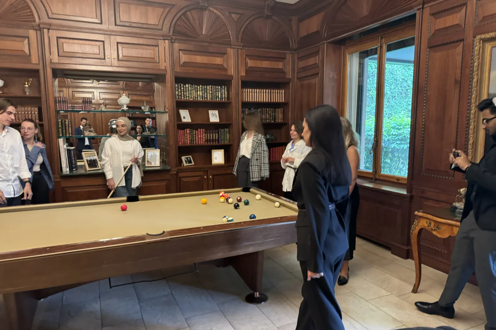 HBS students enjoying a campus game