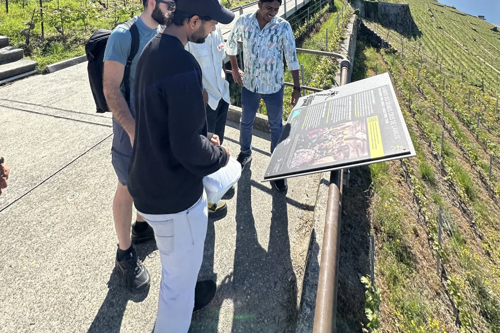 Students enjoying the outdoors in Switzerland
